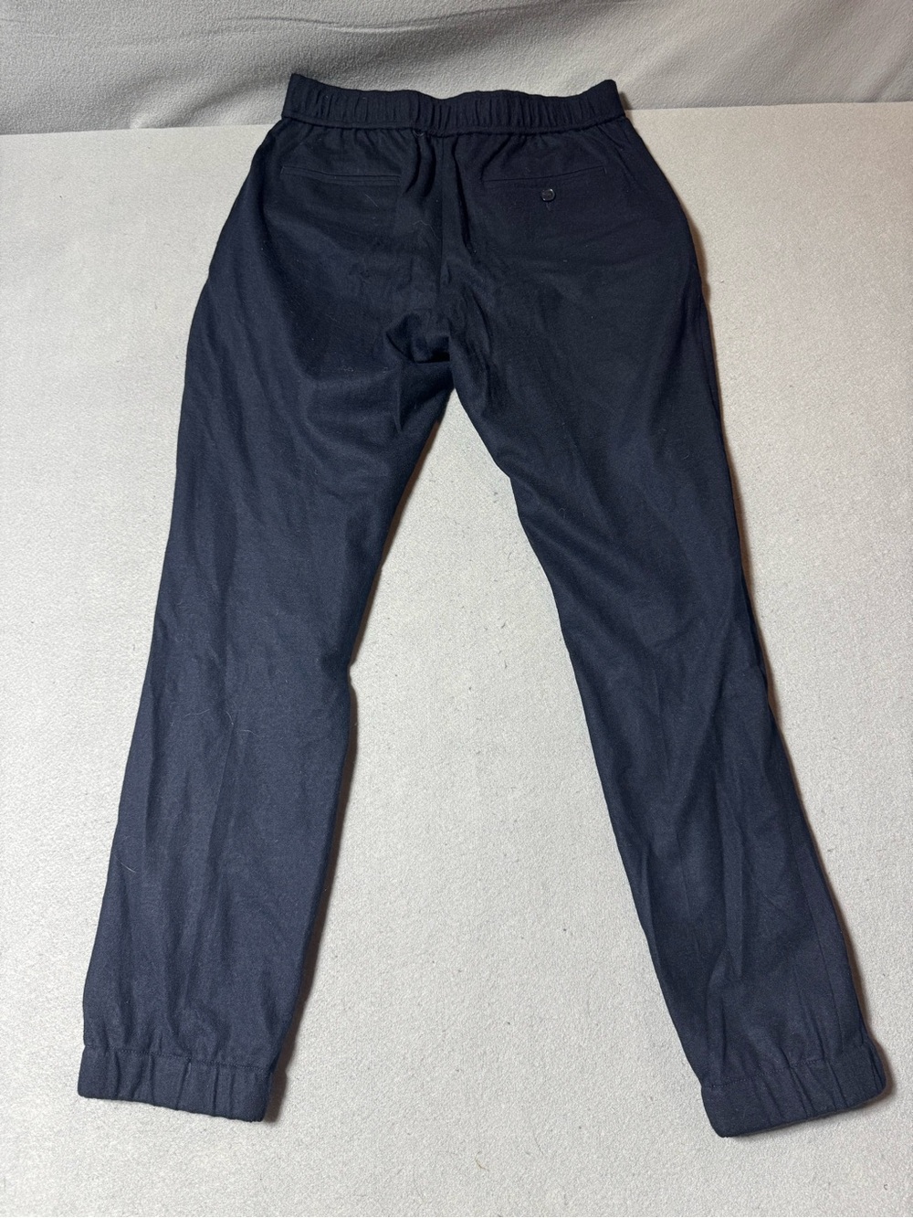 Women’s Vince 100% Wool Drawstring Pintuck Jogger Navy Size 29 - Picture 6 of 9